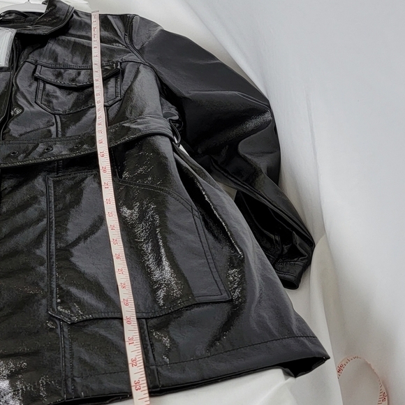 Guess Pax Faux- Black Leather Jacket  W3RL24KBJL0  Womens Size Large New - Picture 8 of 14